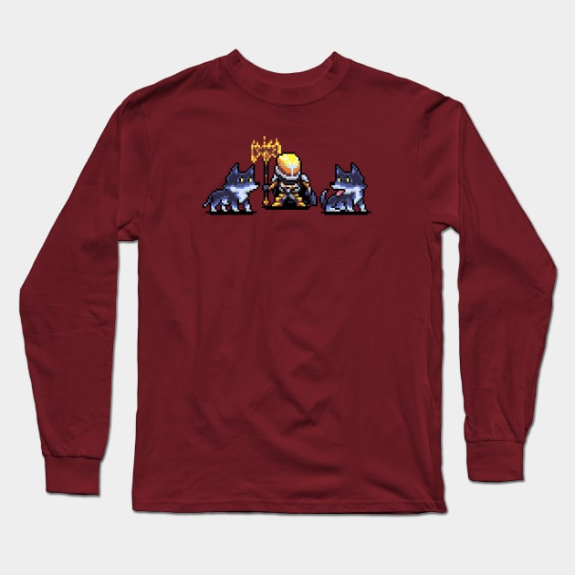 Saladin's Pack Pixel Art Long Sleeve T-Shirt by Spykles